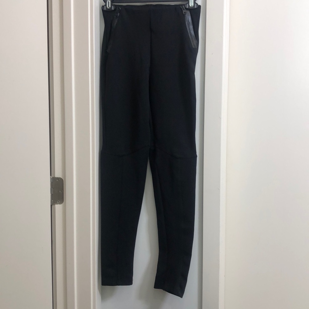 Zara Basic Thick Leggings With Zipper Detail - image 2